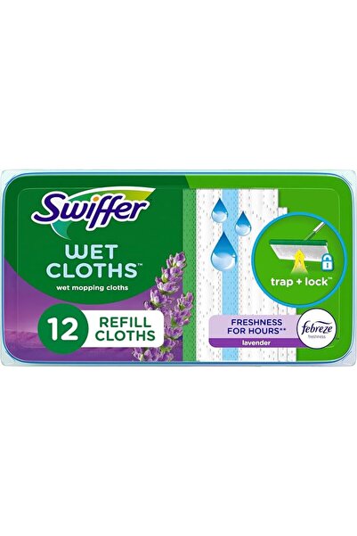 Swiffer Sweeper Wet Mopping Pad Refills for Floor Mop with Febreze Lavender V...