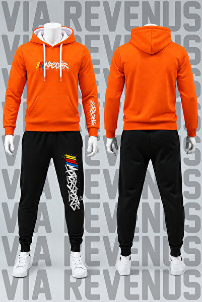 Vordevia Nascar Motorsports Printed Hooded Sweatshirt and Sweatpants Unisex T...