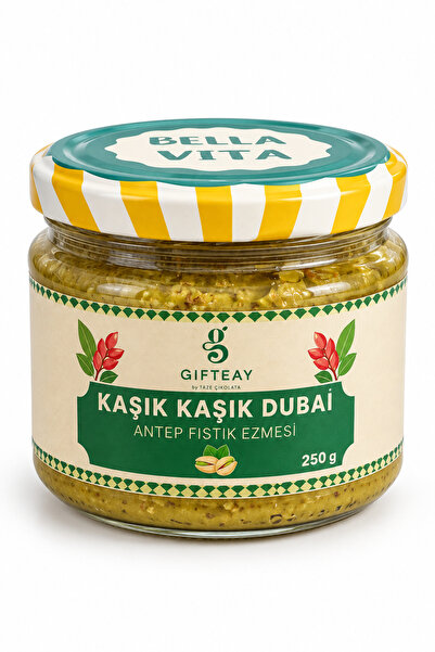 Gifteay Kaşık Kaşık Dubai 250g Sürülebilir Dubai Çikolatası - Çıtır Kadayıflı...