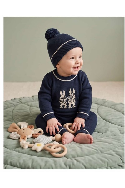 Nipperland 100% Knitwear Baby Boy Jumpsuit