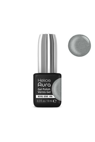 Helios Aura Gel Polish Vernis Gel Royal Gems 06 Gray