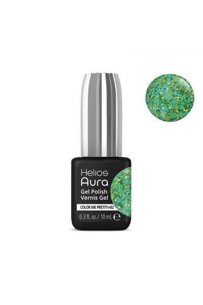 Helios Aura Gel Polish Vernis Gel Color Me Pretty 02 Medium Green