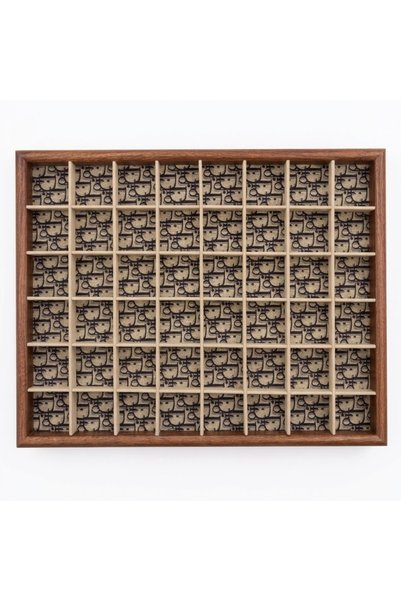 Merina Atölye Wooden 48 Compartment Multi-Purpose Organizer