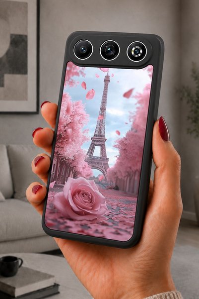 General Mobile Gm 26 Compatible Printed, Matte Black, Soft Silicone, Protecti...