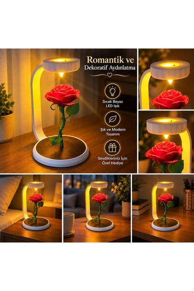 Dekoratif Gül Led Mumluk