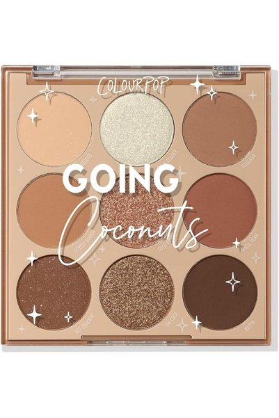 colourpop Going Coconuts Eyeshadow Palette - Cool-Toned Neutral Eyeshadow Pal...