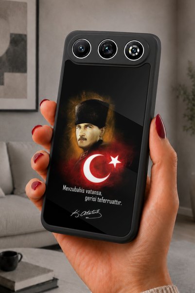 General Mobile Gm 26 Compatible Printed, Matte Black, Soft Silicone, Protecti...