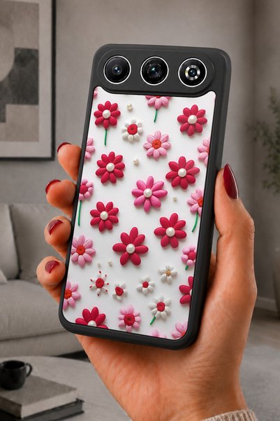 General Mobile Gm 26 Compatible Printed, Matte Black, Soft Silicone, Protecti...