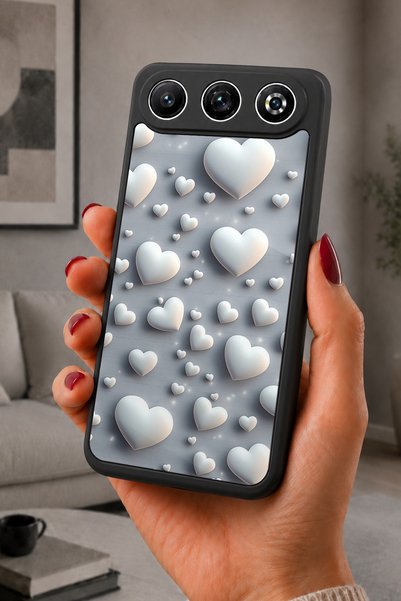 General Mobile غطاء متوافق مع GM 26، مطبوع، أسود غير لامع، سيليكون ناعم، واقي...