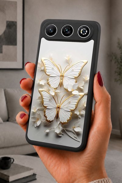 General Mobile غطاء متوافق مع GM 26، مطبوع، أسود غير لامع، سيليكون ناعم، واقي...
