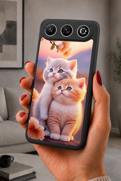 General Mobile Gm 26 Compatible Printed, Matte Black, Soft Silicone, Protecti...