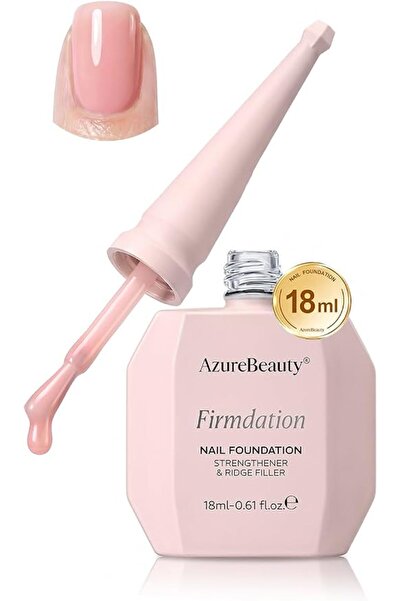AZUREBEAUTY مقوي ومحسن للأظافر 18 مل، علاج إصلاح الأظافر باللون الوردي الجيلي...