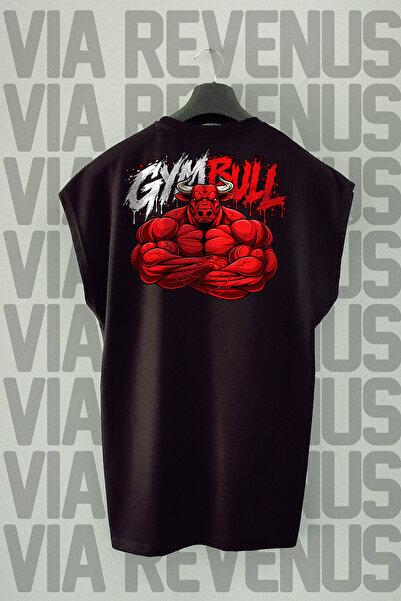 Vordevia Αθλητικό μπλουζάκι Gym Bull με στάμπα με μη μανίκια και λαιμόκοψη