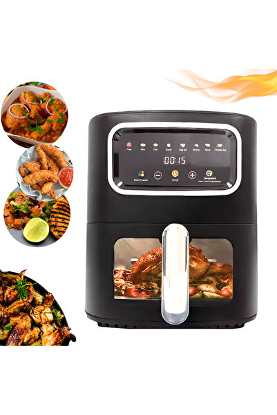 Full Abundance Friteuza cu Aer Cald 8 in 1, 10L, 2200W, Cuptor Multifunctiona...