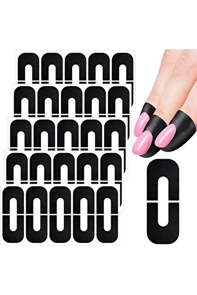 Yelajoy 50pcs Nail Spill Prevention Stickers | U-Shaped PET Nail Guards for P...