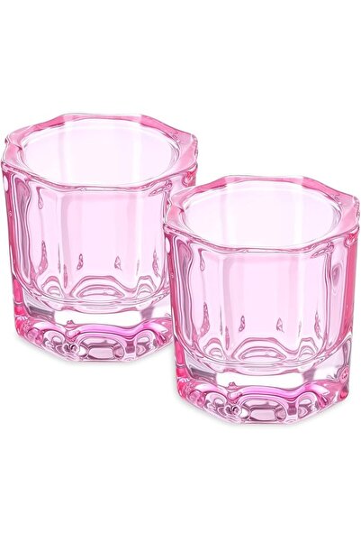 TERRIFI 2 Packs of Nail Art Dishes, Monomer Glass Cups for Nails, Liquid Nail...
