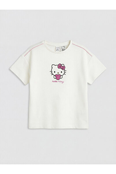 LC Waikiki Two Mt Shop Quality Lcw Kids White Printed Standard & Regular Shor...