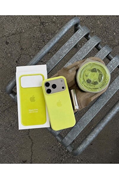 madamcase Apple iPhone 17 Pro Uyumlu Sarı Kutulu Animasyonlu Kılıf