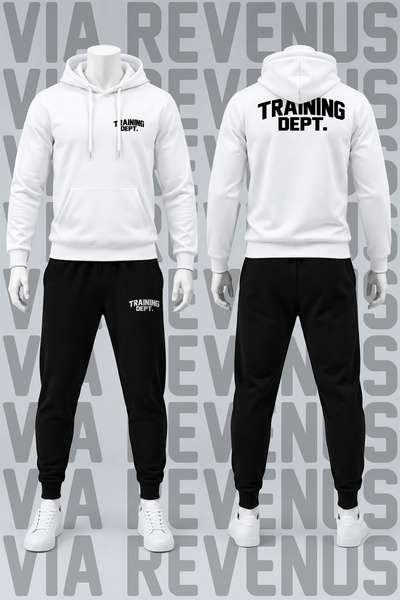 Vordevia Training Dept. Printed Hooded Sweatshirt and Sweatpants Unisex Sport...