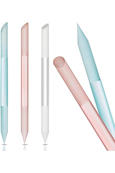 X SPRING Glass Nail Files, 3 Piece Set with Cuticle Remover, Reusable Crystal...
