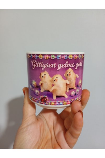 Arden Gittiysen gelme geri baskılı komik bardak (T saplı ) ( bardaklar renkli...