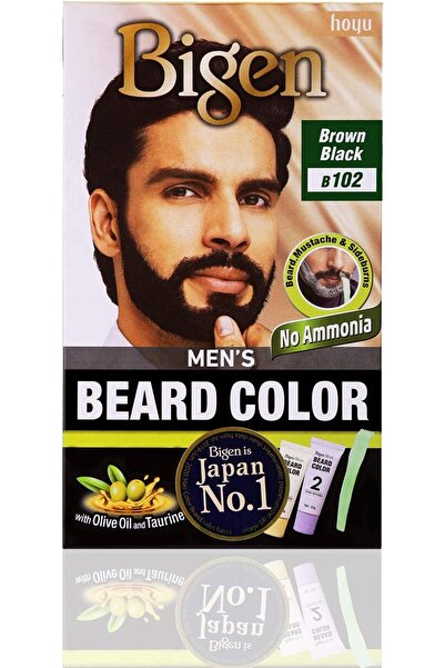 Bigen Beard صبغة لحية للرجال من بيجن بدون أمونيا - بني داكن B103