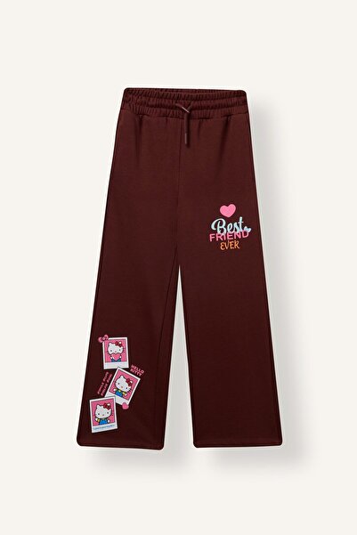 DeFacto Hello Kitty Printed Wide Leg Sweatpants for Girls I5111A826Au