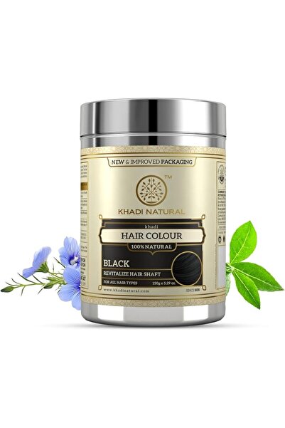 Khadi Natural BLACK HENNA COLOR steel packing