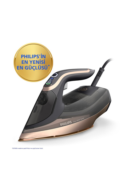 Philips 8000 Serisi Azur Buharlı Ütü, Sıfır Yanık, 260g Turbo şok +Mutfak Tar...