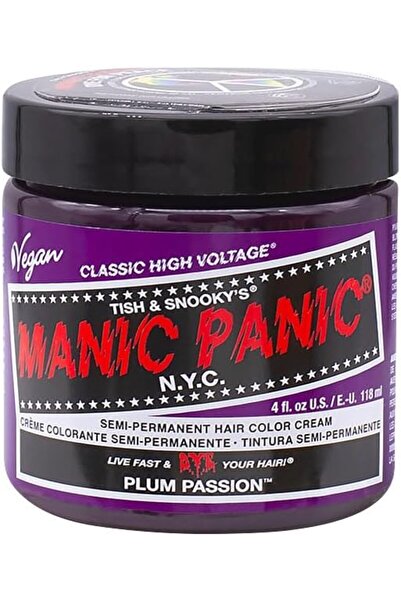 Manic Panic كريم صبغة شعر شبه دائم، لون فيروزي ذري، 4 أونصة