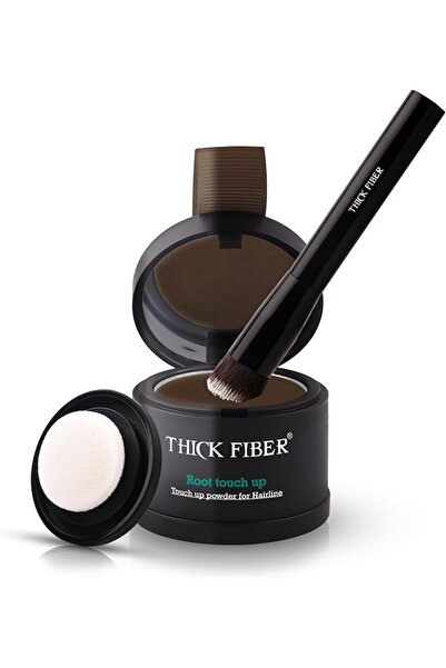 Thick Fiber بودرة تغطية جذور الشعر - مجموعة مكونة من مسحوق مقاوم للماء والعرق...
