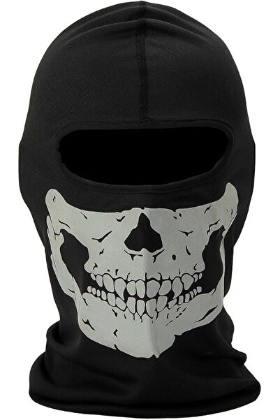 GENERAL Black Balaclava Ghosts Skull Full Face Mask, Carnival Masks Tactical ...