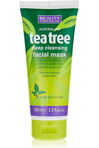 BEAUTY FORMULAS BF TEA TREE FACE MASK 100ML: 10429