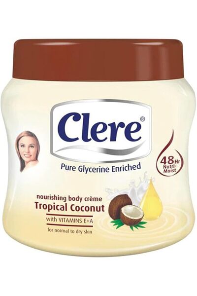 Clere كريم إصلاح الجسم بجوز الهند الاستوائي 500 مل