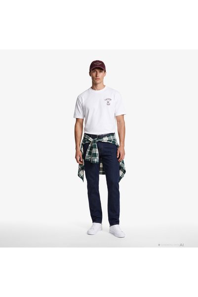 Lacoste Erkek Slim Fit Lacivert Jean Pantolon