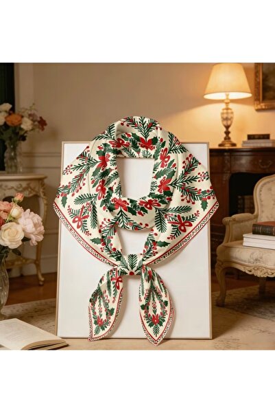 LWP Shop Festive Season Ökseotu Desenli Boyun Eşarbı 70 cm