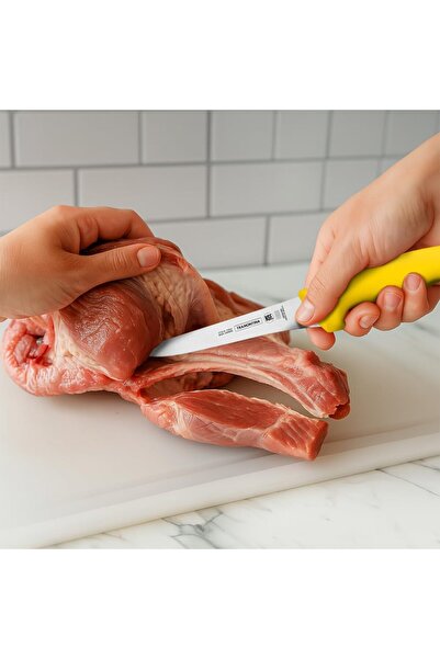 Generic Professional 5 Inches Boning Knife with Stainless Steel Blade and Yel...