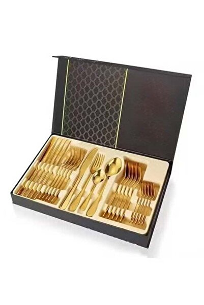 Generic 24 Piece Stainless Steel Cutlery Set with Sleek Mirror Finish Include...