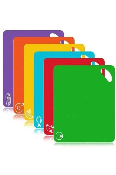 Generic 6 Pcs Chopping Board Cutting Board Set BPA Free Plastic Cutting Board...