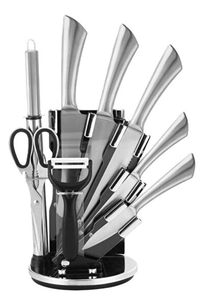 Generic Beram 9 Pieces Kitchen Knife Sets Spinning Magnetic Block High Carbon...