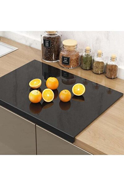 Generic High Tenacity Cutting Board with Lip, Black Cutting Board for Counter...