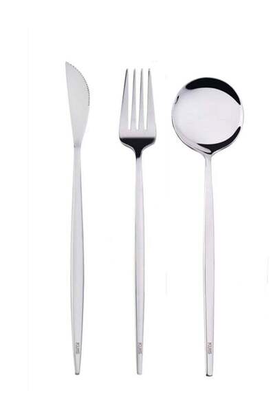 Generic 3-Piece Stainless Steel Cutlery Set