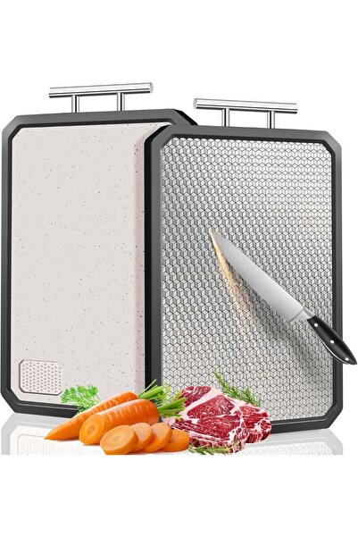 Generic Stainless Steel Cutting Board for Kitchen,chopping board, Double Side...