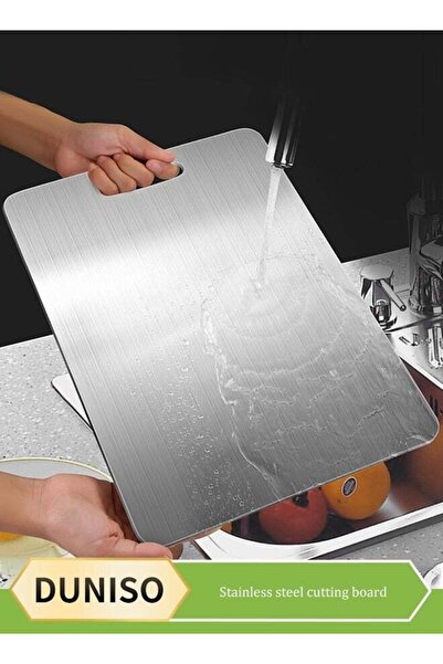 Generic Stainless Steel Cutting Board, Anti-skid Double Side Cutting Board, M...