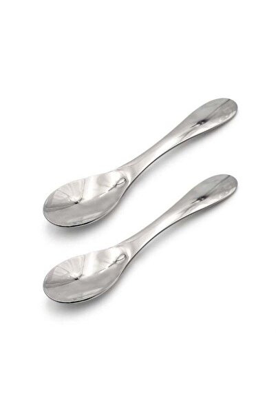 Generic BERAM Tiny Bite Dining Spoon 2Pc Premium Quality Stainless Steel Mirr...