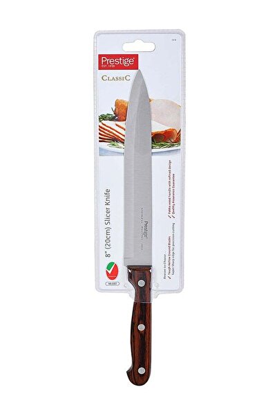 Generic Slicer Knife Silver/Brown 8inch