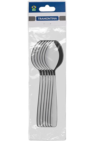 Generic Tramontina Amazonas Stainless Steel 6 Piece Dessert Spoon Set
