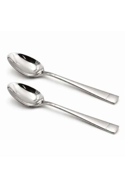 Generic BERAM Silver Savour Dining Spoon 2 Pc Premium Quality Mirror Finish T...