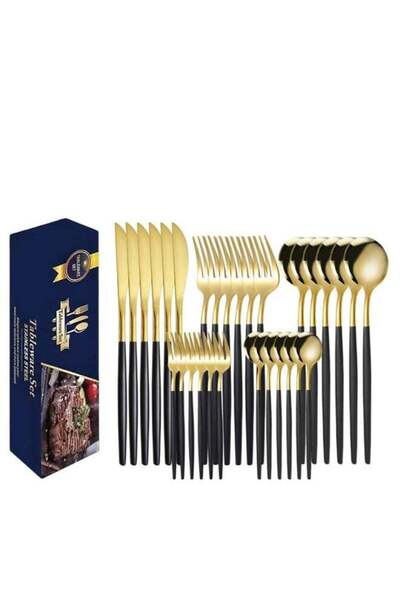 Generic Western Style Flatware Set, 30-PieceStainless Steel Cutlery Set Servi...
