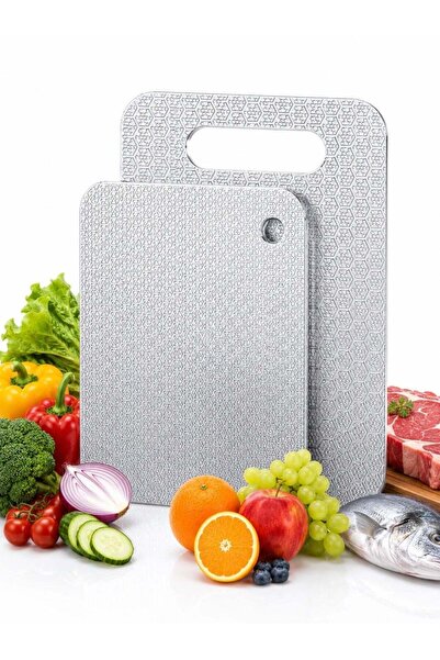 Generic 2 Packs Honeycomb Stainless Steel Cutting Boards Set for Kitchen, 304...